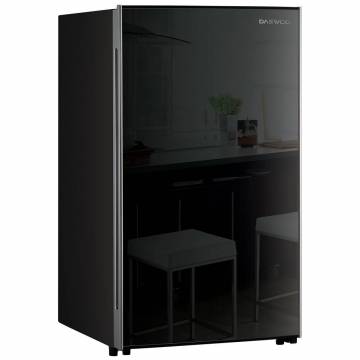 Frigider cu o usa Daewoo FN-15A2RNB, 118 l, Clasa A+, H 88 cm, Sticla neagra