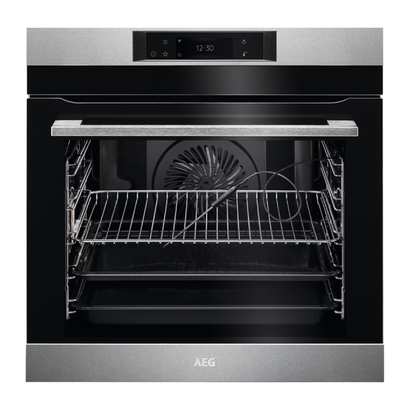 Cuptor electric incorporabil AEG BPK748380M cu autocuratare pirolitica, WiFi, A++, 71 litri, Inox antiamprenta