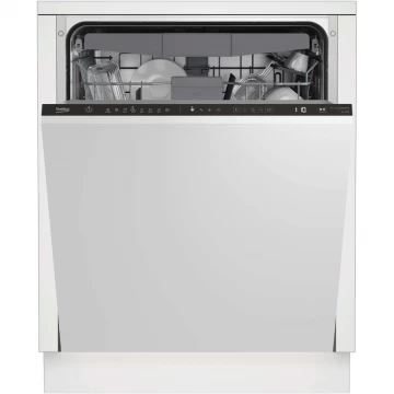 Masina de spalat vase incorporabila Beko BDIN38521Q, 15 seturi, 8 programe, Motor ProSmart Inverter, Fast+, AutoGlassShield, Clasa E, 60 cm