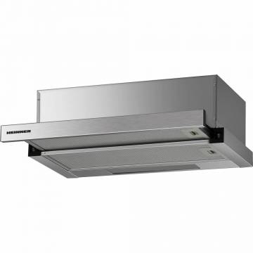 Hota incorporabila telescopica Heinner HTCH-F400IX, Putere de absorbtie 358.4 mc/h, 1 motor, 60 cm, Inox