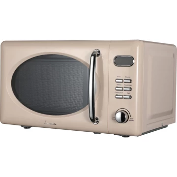 Cuptor cu microunde Fram FMW-20DGCR, 20l, 700W, Digital, Grill 800W, 5 Nivele de putere, Functie decongelare, Crem