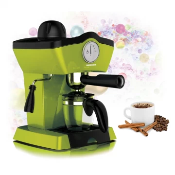 Espressor manual Heinner Charm HEM-200GR, 800W, 250ml, 3.5 bar, Verde