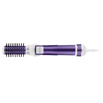 Perie rotativa Rowenta Brush Activ' Volume&Shine 2 CF9530, 1000W, 2 trepte de temperatura si viteza, ionizare, 2 perii, invelis ceramic, Mov