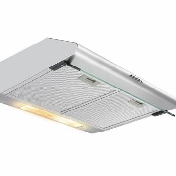 Hota traditionala Heinner XCH-450S, Putere de absorbtie 326.4 mc/h, 2 motoare, 60 cm, Inox