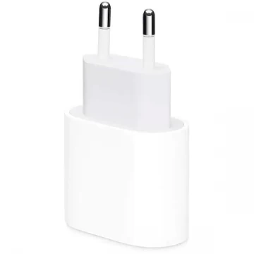 Incarcator retea Apple MHJE3ZM/A, USB-C, 20W, Alb