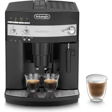 Espressor automat De'Longhi Magnifica ESAM 3000.B, Sistem manual de spumare, Rasnita cu 13 setari, 1450W, 15 bar, 1.8 l, Negru