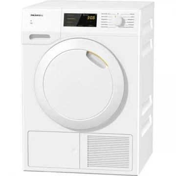 Uscator de rufe Miele TCC 230 WP, Pompa de caldura, 8 kg, 12 programe, Clasa A++, Alb