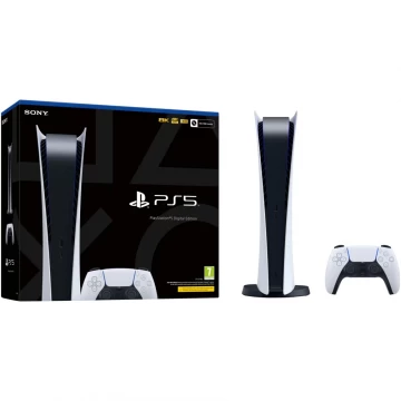 Consola Sony PlayStation 5 Digital Edition, 16GB RAM, 825 GB SSD, Alb