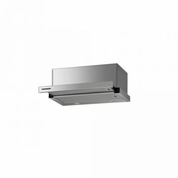 Hota incorporabila telescopica Heinner HTCH-F660IX, Putere de absorbtie 611.79 m3/h, 1 motor, Iluminare LED, 59.5 cm, Inox