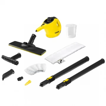 Aparat de curatat cu abur Karcher SC1 EasyFix, 1200W, 3Bar, 0.2L, incalzire 3 min, Galben