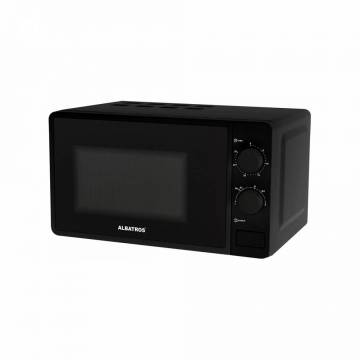 Cuptor cu microunde Albatros MWA-20MB, 20 l, 700 W, Negru