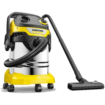 Aspirator fara sac Karcher uscat - umed KWD 5 S V-25/5/22, 25l, 1100W, 71dB, Galben