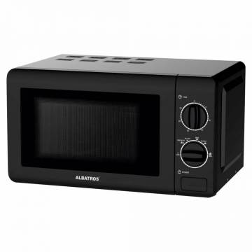 Cuptor cu microunde Albatros MWA-20MB3, 20 l, 700 W, Timer, Negru
