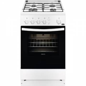 Aragaz Zanussi ZCG510I1WA, 4 arzatoare, Gaz, L 50 cm, Alb