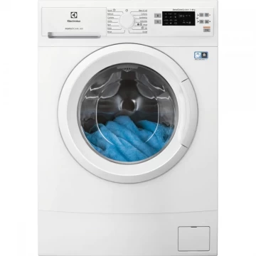 Masina de spalat rufe slim Electrolux EW6SN506W, 6 kg, 1000 rpm, Clasa D, Afisaj LED, Sensicare, Alb