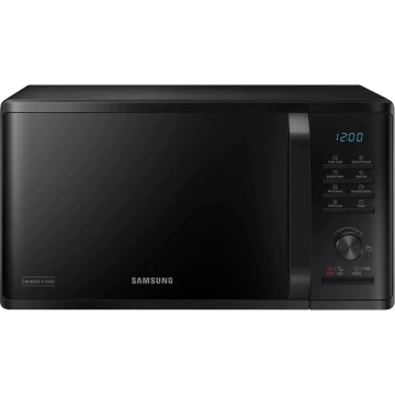 Cuptor cu microunde Samsung MS23K3515AK/OL, 23 l, 800 W, Auto cook, Quick Defrost, Interior ceramic, Child lock, Negru