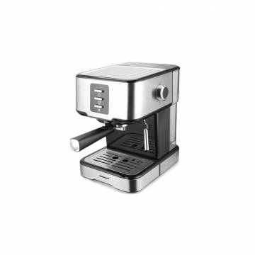 Espressor manual Heinner Brassile HEM-850IXBK, 850W, 15bar, rezervor detasabil 1.5L, filtru dublu din inox, Negru/Inox