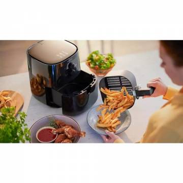 Airfryer model HD9200/90, Philips, Putere 1400 W, Capacitate ulei 4.1 l, Negru