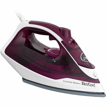 Fier de calcat Tefal Express Steam FV2835E0, 2400W, Jet de abur 160 g/min, abur variabil 0-35 g/min, 270 ml, violet