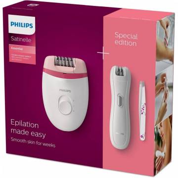 Epilator Philips Satinelle Essential BRP506/00, 2 viteze, Alb