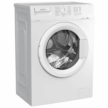 Masina de spalat rufe Slim Arctic APL61014XLW0, 6 Kg, 1000 RPM, Clasa D, Motor Silent Inverter, ExtraSteam, Prewash, Fast+, Smart Sensors, Extra Rinse, Child Lock, Anticrease, Digital Display, Alb