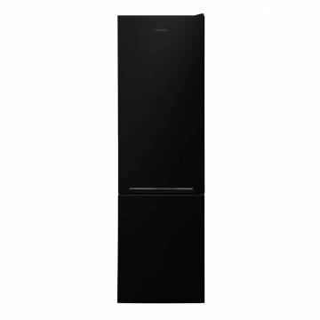 Combina frigorifica Heinner HC-V286BKF+, 288 l, Clasa F, Sistem racire Less Frost, Iluminare LED, Usi reversibile, H 180 cm, Negru