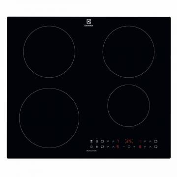 Plita incorporabila Electrolux CIR60430CB, Inductie, 4 zone de gatit, Touch control, Booster, Timer, Conectivitate hota, 60 cm, Negru