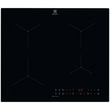 Plita incorporabila Electrolux LIL61434C, Inductie, 4 zone de gatit, Conectivitate hota, Booster, Timer, 60 cm, Negru