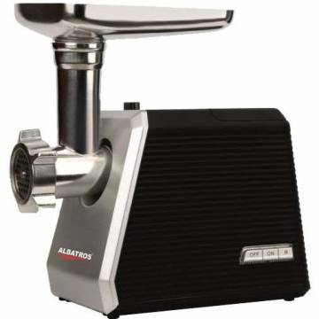 Masina de tocat Albatros MTA1500, 1500 W, Accesoriu suc de rosii, Negru