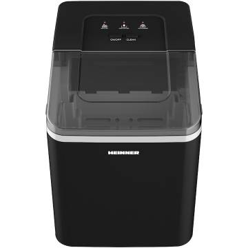Masina de facut cuburi de gheata Heinner Juneau HIM-120BK, Capacitate 12kg/24h, Capacitate rezervor apa 1.5 l, 120 W, Negru