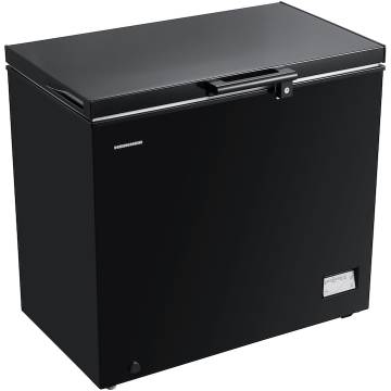 Lada frigorifica Heinner HCF-205NHBKE++, 198 l, Clasa E, Compresor inverter, Control electronic, Display waterproof, Negru
