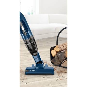 Aspirator vertical Bosch BCHF2MX20, 20 V, 2 in 1, LI-Ion, 2 trepte de putere, autonomie pana la 45 min, Albastru