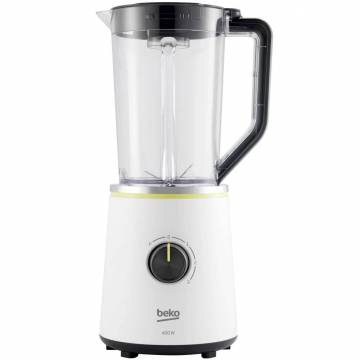 Blender Beko Foodster TBN7400W, 400W, capacitate 1.5 L, 3 viteze+Pulse, Alb
