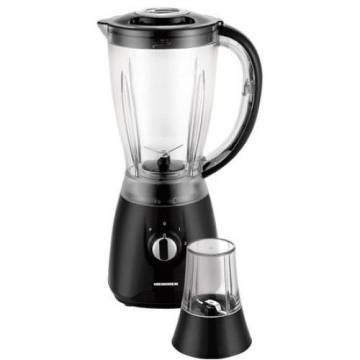 Blender de masa Heinner HBL-500R, 500W, 2 Viteze + Pulse, Bol 1.5L, Rasnita, Negru