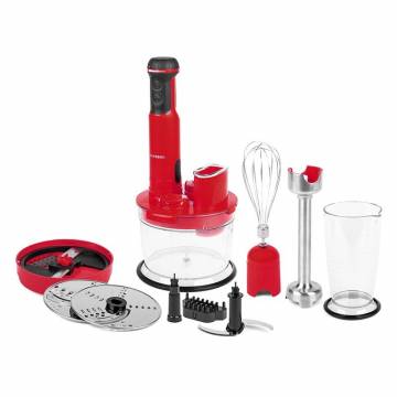 Mixer vertical multifunctional Oursson HB6070/RD, 600 W, Cube Cutting, Maner Soft Touch, Rosu