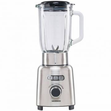 Blender Heinner HBL-ICE1000XMC, 1000 W, 1.5 l, Viteza variabila, Pulse, Zdrobire gheata, Bol sticla, Inox