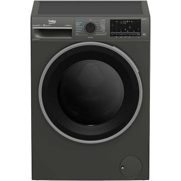 Masina de spalat rufe cu uscator Beko B5DFT59442M, Spalare 9 kg, Uscare 6 kg, 1400 RPM, Clasa A, HygieneTherapy, SteamCure, HomeWhiz, ProSmart Inverter Motor, AddXtra, Gri