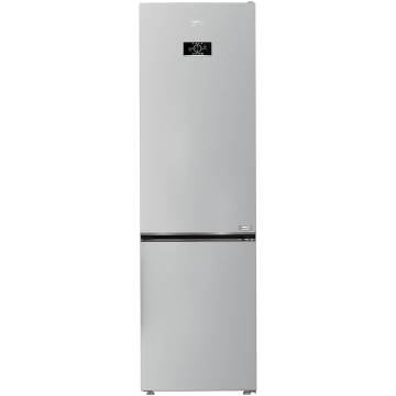 Combina frigorifica Beko B3RCNA404HM, 355 l, No Frost, HarvestFresh, AeroFlow, Fast Freeze,Dairy compartment ,MaxStore, Clasa E, H 203.5 cm, Gri