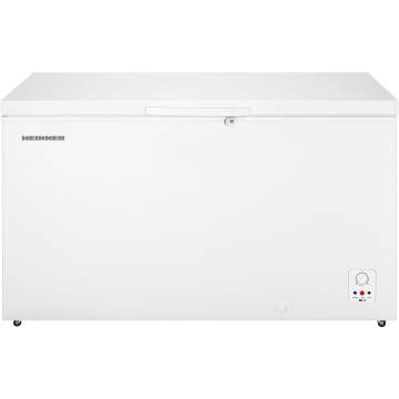 Lada frigorifica Heinner HCF-HS420E++, 420 l, Clasa E, Control mecanic, Incuietoare, Alb