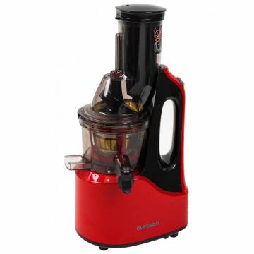 Storcator de fructe si legume cu melc Oursson JM7002/RD, 240 W, recipient suc 1 L, autocuratare, Rosu