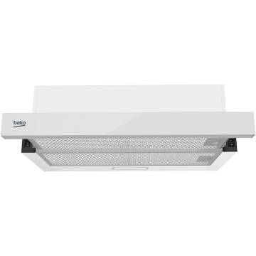 Hota incorporabila telescopica Beko HNT63322WH, Putere de absorbtie 320 mc/h, 59.8 cm, Alb