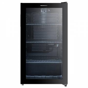 Racitor de bauturi HEINNER HBC-M93BKE, 93 l, Clasa E, 115 doze (335 ml), Lumina LED, 3 rafturi, Usa reversibila, H 84.5 cm (Negru)