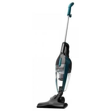Aspirator 2 in 1 Samus Stickletto Clean Pro, 600W, Eco-type, volum rezervor 1.5 L, Putere de absorbtie 110 W, Filtru hepa lavabil, Accesoriu spatii inguste, Negru/Turcoaz