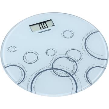 Cantar de baie HeinnerHBS-WH150R, sticla securizata 6mm, 150kg, display lcd, gradare: 100g, pornire/oprire automata, baterii: 1 x cr2032 (inclusa), design compact ultra slim, alb