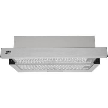 Hota incorporabila telescopica Beko HNT63322XH, 320 mc/h, Filtru metalic, 60 cm, Inox