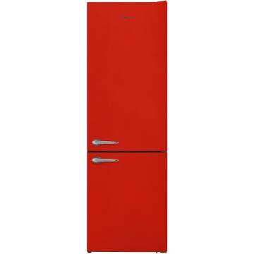 Combina frigorifica Fram FC-VRL2681RDE++, 268 l, Less Frost, Clasa E, Iluminare LED, Control mecanic, H 170 cm, Rosu