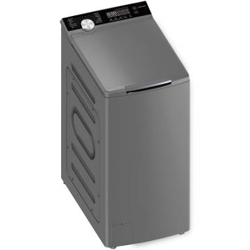 Masina de spalat rufe cu incarcare verticala Heinner HWM-TL8013IVKSA+++, 8kg, 1300rpm, clasa A, motor inverter, 15 programe, control touch, display digital, program rapid 15min, functie start intarziat, selector temperatura,blocare acces copii, argintiu