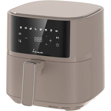 Friteuza cu aer cald Fram FAF-B6CR17SQ, 1700W-2200W, capacitate 5.7L, 8 programe presetate, panou de comanda electronic, timp maxim de preparare: 60 min, Crem