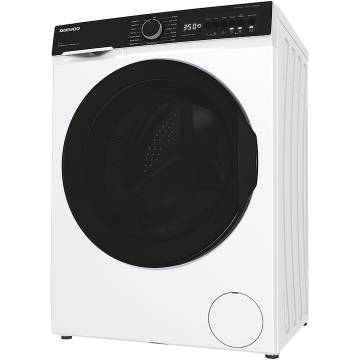 Masina de spalat rufe DWD-XV8021 Daewoo, 8 kg, motor inverter, 1400 rpm, clasa A, 55 l capacitate, functie Wi-fi, design: Panou T2 negru + usa XXL neagra, culoare Alb