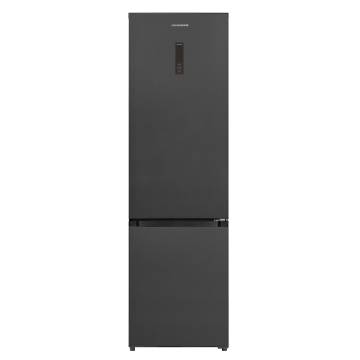 Combina frigorifica HEINNER HCNF-HM377INVDGHC, 377 l, Clasa C, No Frost, InoxCool, Lumina LED, ECO, H 200.5 cm Gri/Antracit